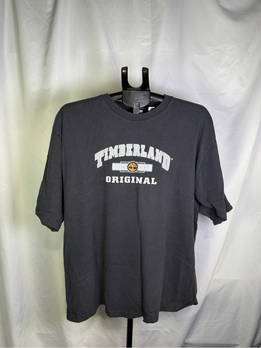 Vintage Timberland Black Short-Sleeve Logo Tee